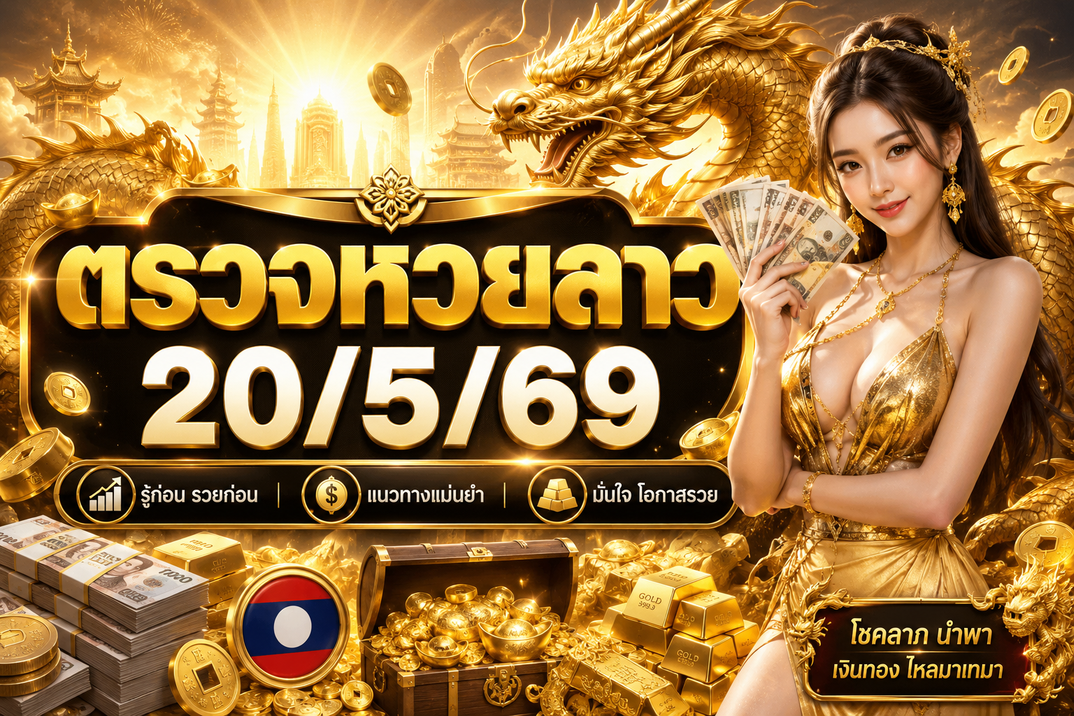 ตรวจหวยลาว20/5/69
